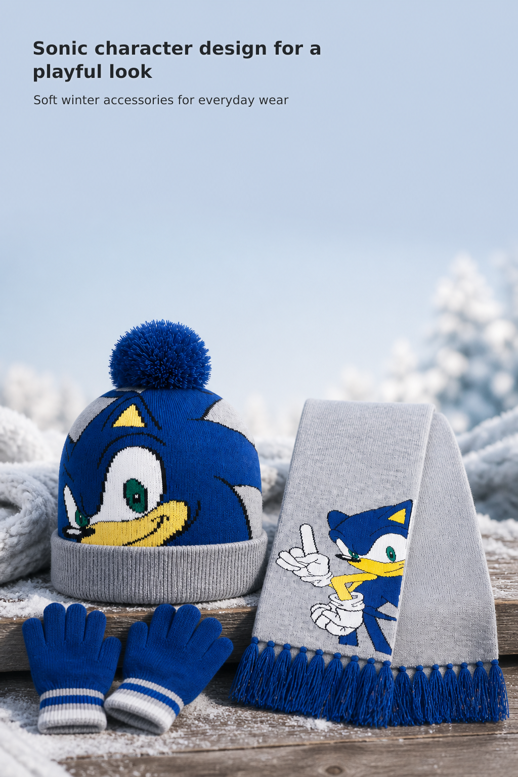 Boys’ Beanie, Scarf, and Gloves Winter Set