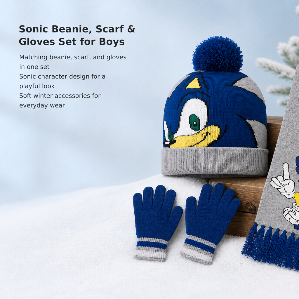Boys’ Beanie, Scarf, and Gloves Winter Set